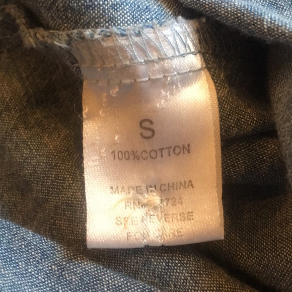 Anthro Hester & Orchard Button down denim top✨✨🌷 - Picture 8 of 8